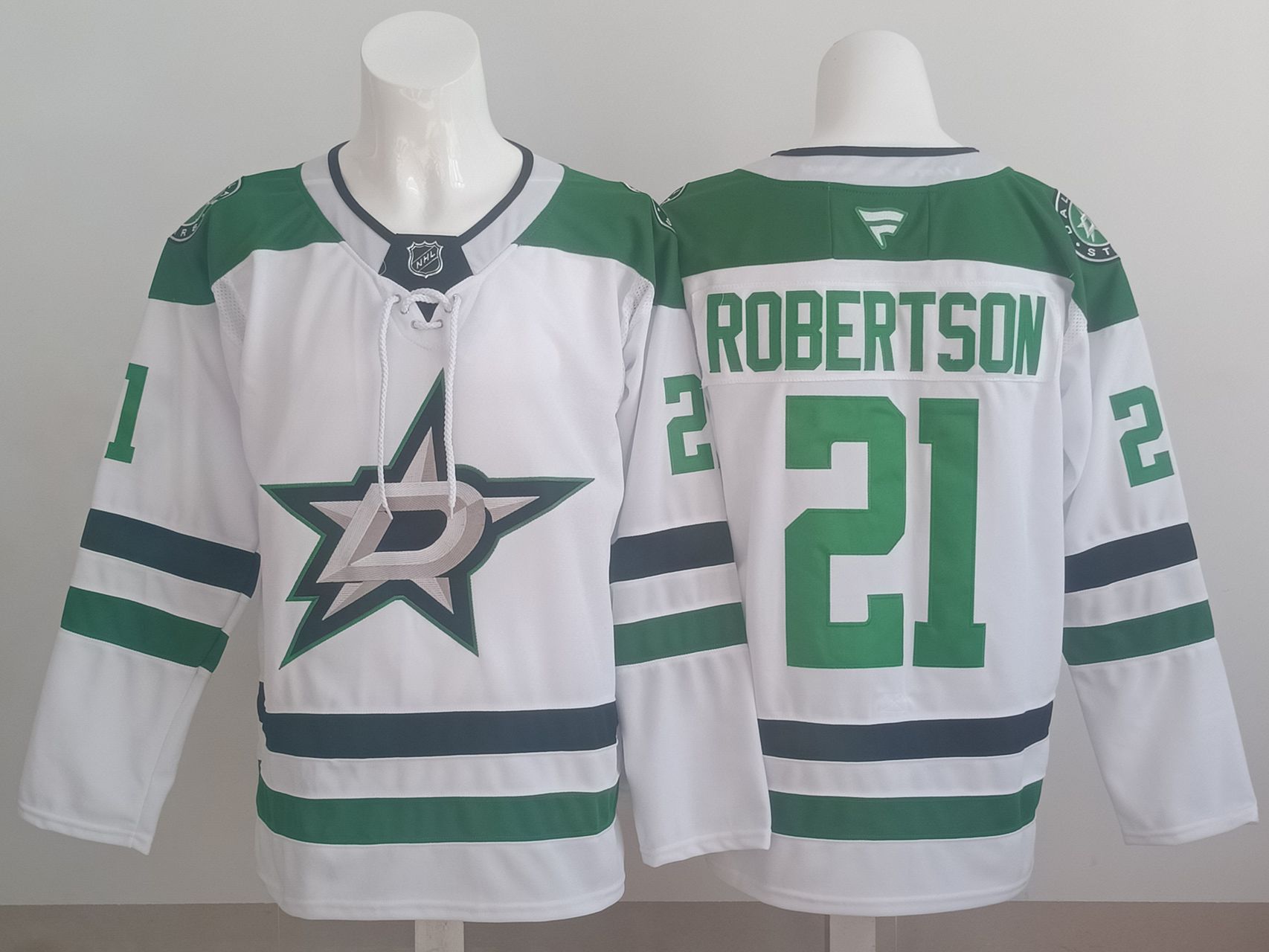 Men 2025 Dallas Stars #21 Robertson White NHL Jersey style 01